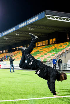 Aasmund Karl Bjørkan, head coach of Bodø/Glimt, celebrates