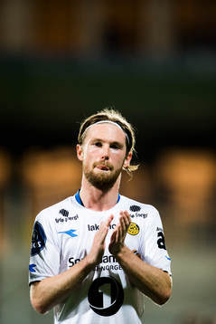 Thomas Drage of Bodø/Glimt celebrates