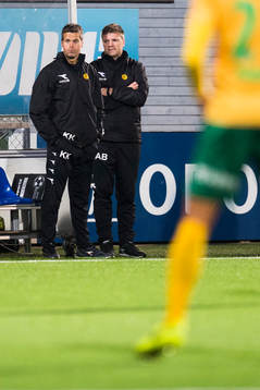 Kjetil Knutsen and Aasmund Bjørkan, coaches of Bodø/Glimt