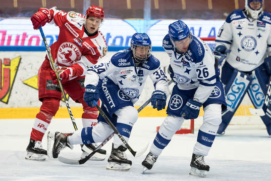 Leksands Olle Alsing och Patrik Norén framför