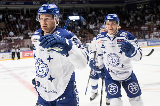 Leksands Mattias Ritola jublar