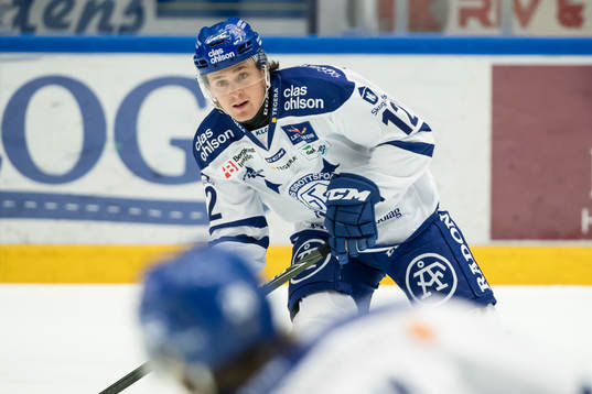 Leksands Fredrik Forsberg  i ishockeymatchen i