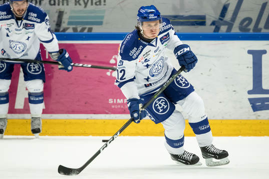 Leksands Fredrik Forsberg  i ishockeymatchen i