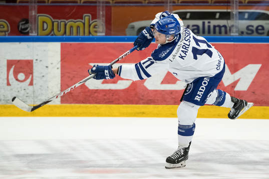 Leksands Martin Karlsson  i ishockeymatchen i