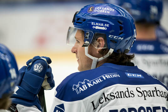 Leksands Fredrik Forsberg  i ishockeymatchen i