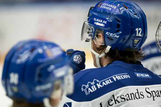 Leksands Fredrik Forsberg  i ishockeymatchen i