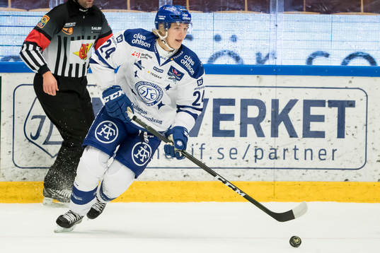 Leksands Isak Skedung  i ishockeymatchen i
