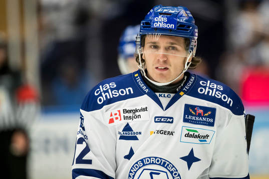 Leksands Fredrik Forsberg  i ishockeymatchen i