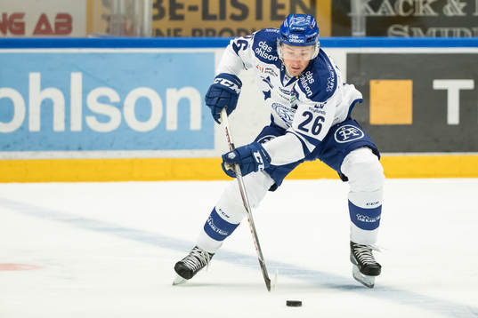 Leksands Patrik Norén  i ishockeymatchen i