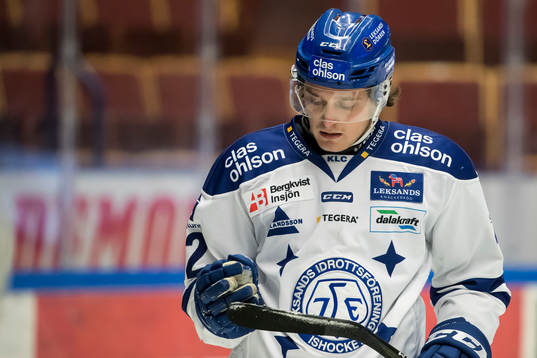 Leksands Fredrik Forsberg  i ishockeymatchen i