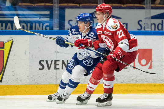 Troja/Ljungby Trojas Jonathan Johnson och Leksands Johan