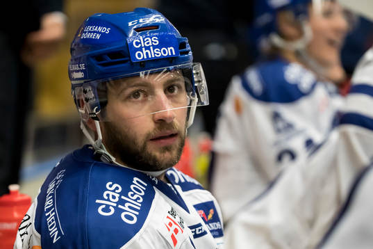 Leksands Alex Friesen  i ishockeymatchen i