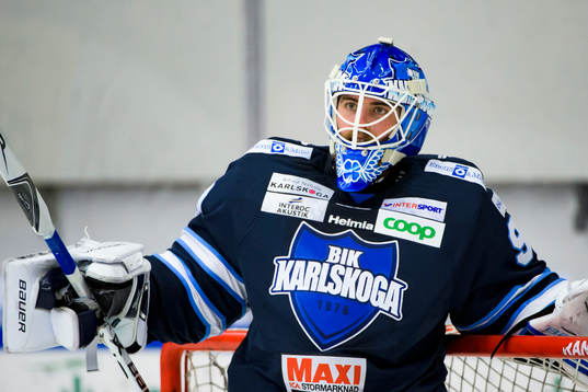 Karlskogas målvakt Shane Owen deppar