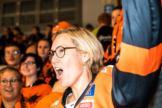 Karlskronas Klubbdirektör Charlotte Gustavsson poserar