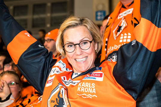 Karlskronas Klubbdirektör Charlotte Gustavsson poserar