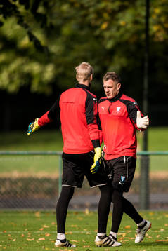 Målvakt Johan Dahlin och målvakt Fredrik Andersson