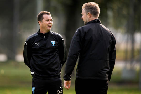 Sportchef Daniel Andersson och tränare Magnus Pehrsson