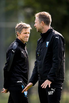 Assisterande tränare Jens Fjellström och tränare Magnus