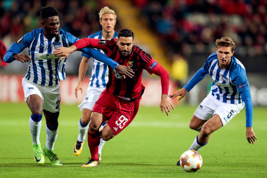 Östersunds Saman Ghoddos och Hertha Berlins Jordan