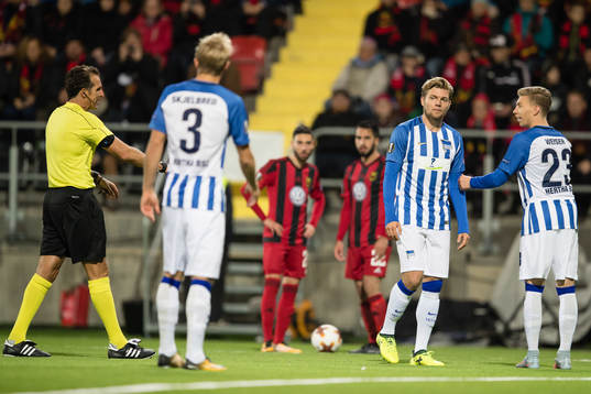 Hertha Berlin’s Alexander Esswein och Hertha Berlin’s