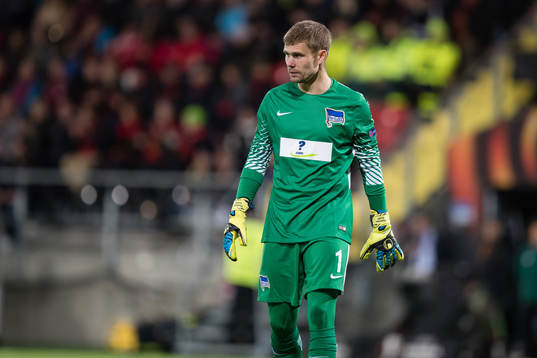 Hertha Berlin’s målvakt Thomas Kraft