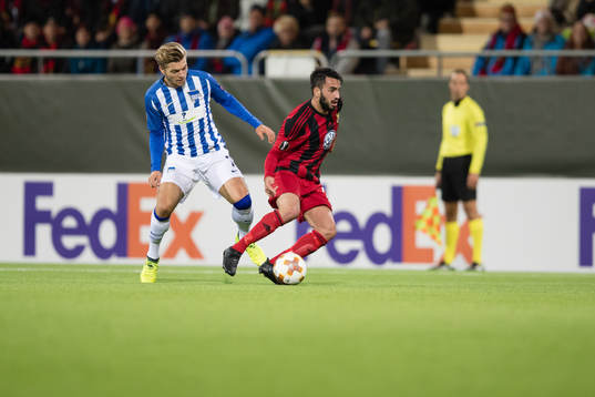 Östersunds Brwa Nouri mot Hertha Berlin’s Alexander