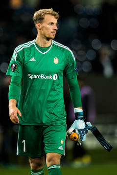 Goalkeeper André Hansen of Rosenborg