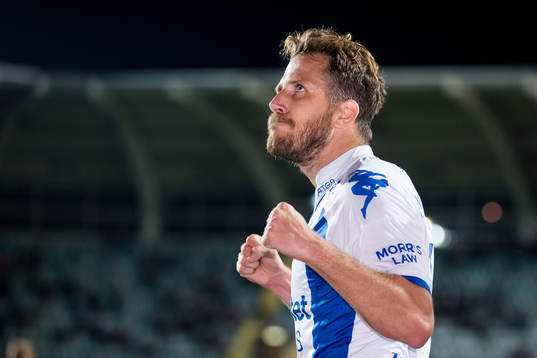 IFK Göteborgs Tobias Hysén jublar