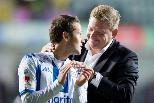 IFK Göteborgs Andreas Öhman och tränare Alf Westerberg