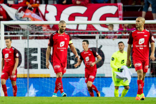 Azar Karadas of Brann looks dejected