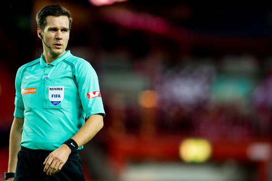 Referee Martin Sleire Lundby