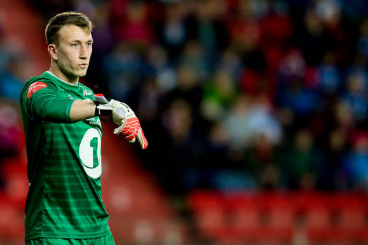 Goalkeeper Sean McDermott of Kristiansund