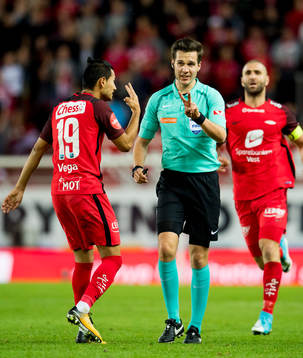 Referee Martin Sleire Lundby