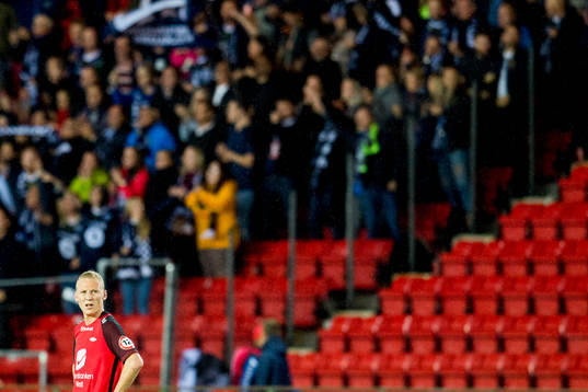 Kristoffer Barmen of Brann looks dejected