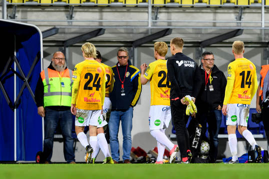 Falkenbergs spelare deppar