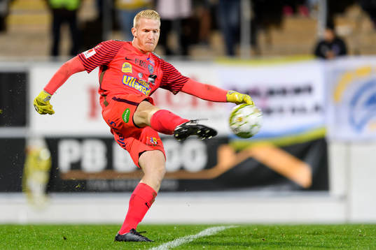 Falkenbergs målvakt Hampus Nilsson