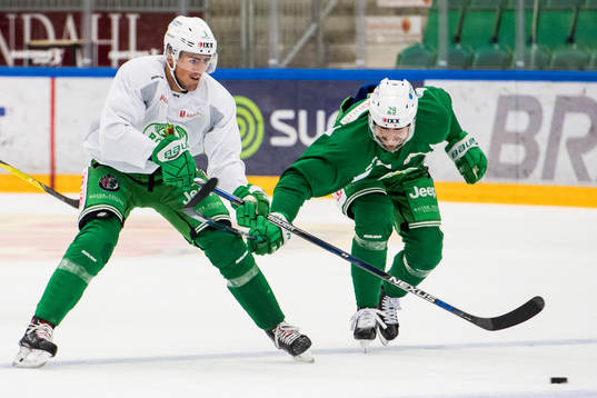 Rögles Alen Bibic och Ludvig Rensfeldt