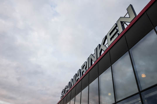 Scaniarinken före ishockeymatchen i Hockeyallsvenskan
