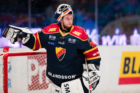 Djurgårdens målvakt Adam Reideborn deppar
