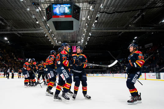 Djurgårdens spelare jublar