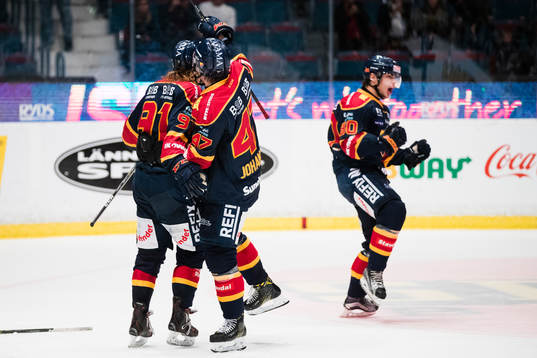 Djurgårdens Axel Jonsson Fjällby och Linus Johansson