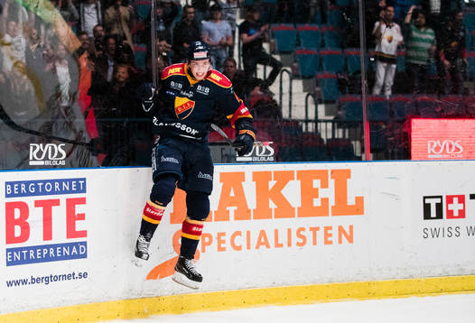 Djurgårdens Lukas Vejdemo jublar