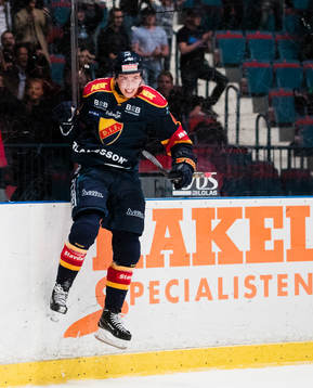 Djurgårdens Lukas Vejdemo jublar