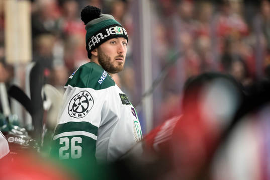 Färjestads målvakt Stefan Steen  i ishockeymatchen i SHL