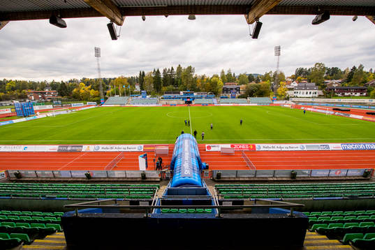 General view of Nadderud Stadion