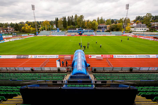 General view of Nadderud Stadion