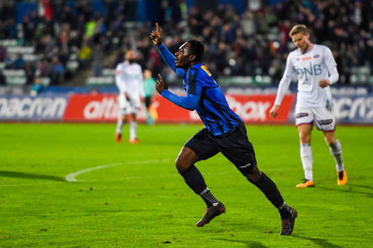 Bi Sylvestre Franck Fortune Boli of Stabæk celebrates the