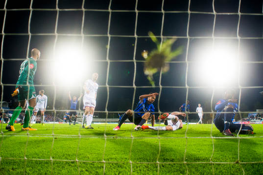 Ohikhuaeme Anthony Omoijuanfo of Stabæk celebrates