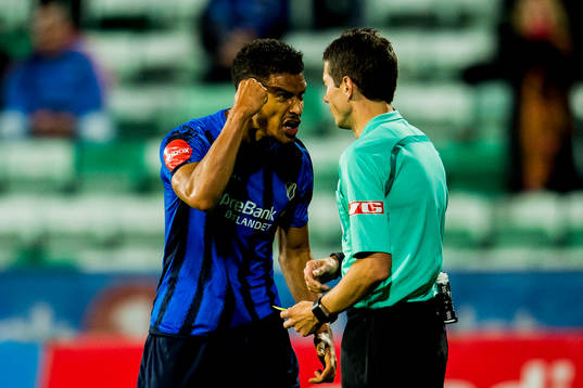 Ohikhuaeme Anthony Omoijuanfo of Stabæk reacts