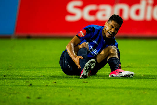 Ohikhuaeme Anthony Omoijuanfo of Stabæk reacts